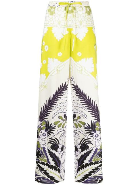 Valentino floral-print trousers