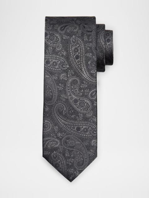 Canali Men's Tonal Paisley Silk Jacquard Tie