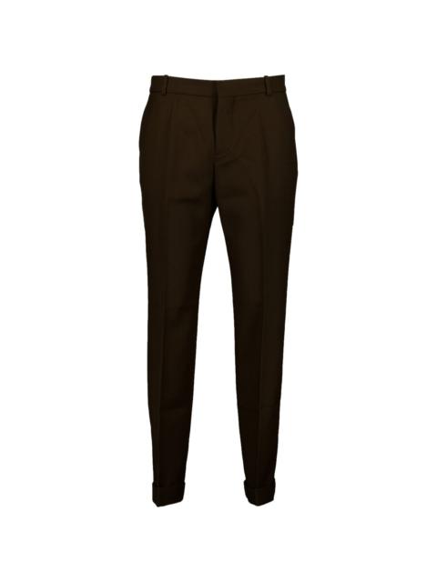 tailored wool trousers