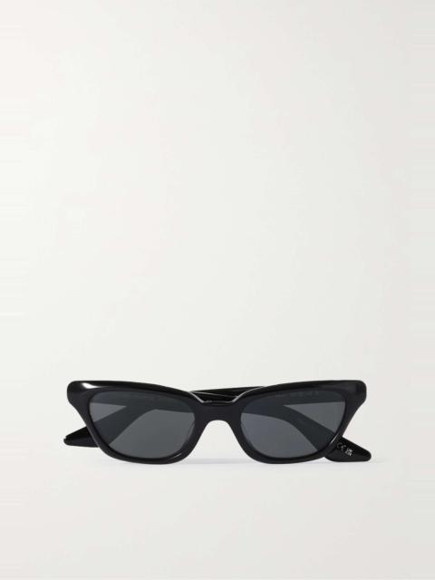 Oliver Peoples + Khaite cat-eye acetate and gold-tone sunglasses