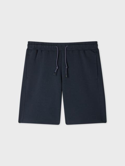 Paul Smith Navy Modal-Blend 'Sports Stripe' Zip Shorts