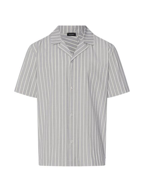 HANRO Night And Day Cotton Button Front Collared Shirt