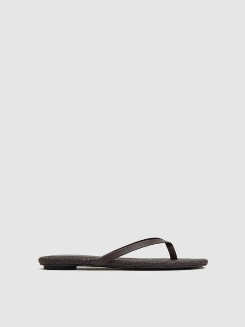 ST. AGNI Woven Flip Flop - Coffee