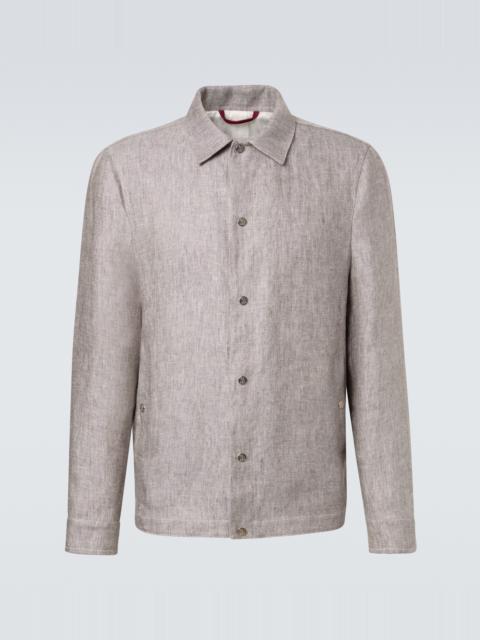 Brunello Cucinelli Hemp and linen overshirt