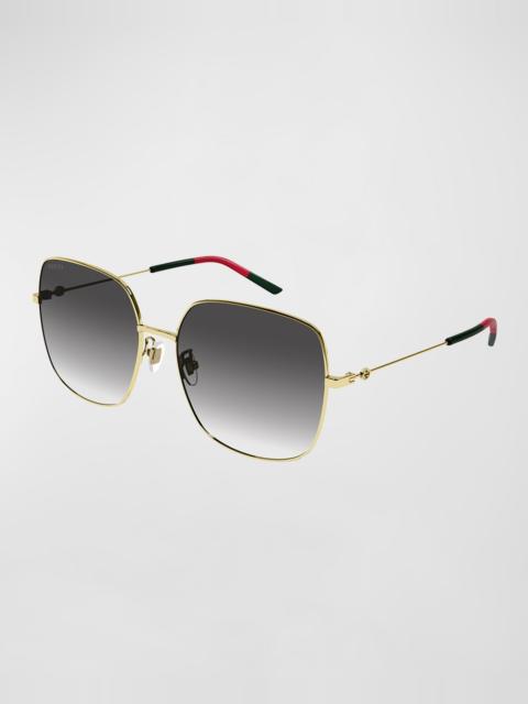GUCCI GG Metal Butterfly Sunglasses