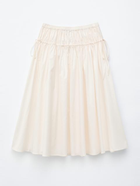 & Other Stories Cotton Drawstring Midi Skirt