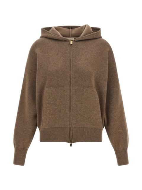 AGNONA Zipped Hooded Sweater
