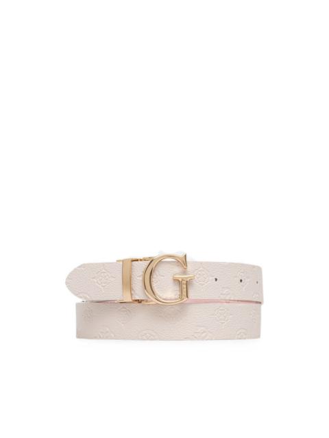 GUESS USA James 4G logo-embossed reversible belt