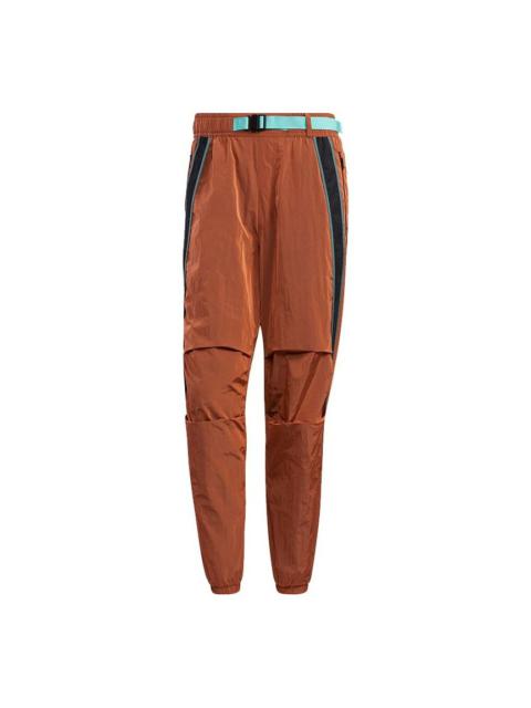 adidas adidas Ub Pnt Wv Astro Contrasting Colors Woven Bundle Feet Sports Pants Orange Yellow GP0831
