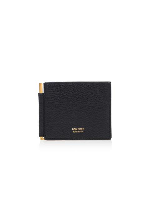 TOM FORD SOFT GRAIN LEATHER MONEY CLIP WALLET