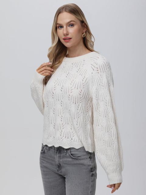 525 america Athena: Pointelle Bow Back Sweater