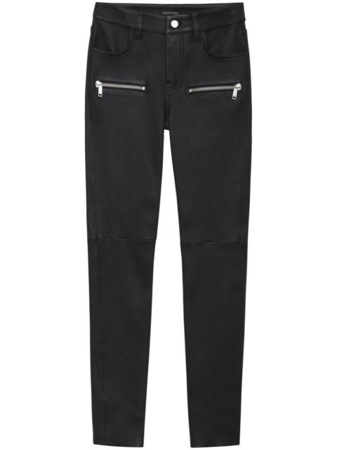 ANINE BING Remy leather skinny trousers