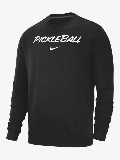 Nike Club Fleece Men's Pickleball Crew-Neck Pullover Top