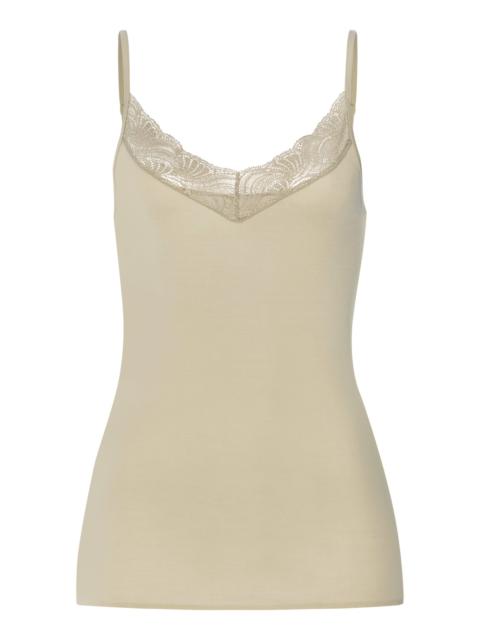 HANRO Cotton Delight Lace Trim Cotton Camisole