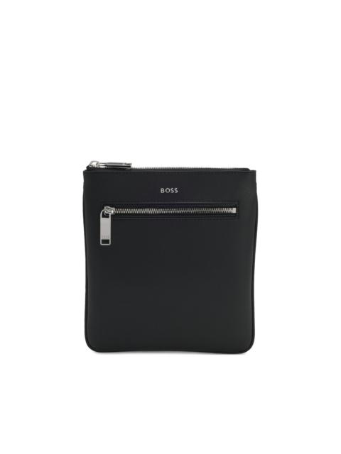 BOSS logo-lettering messenger bag
