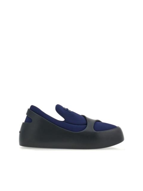 FERRAGAMO Hybrid logo-patch panelled sneakers