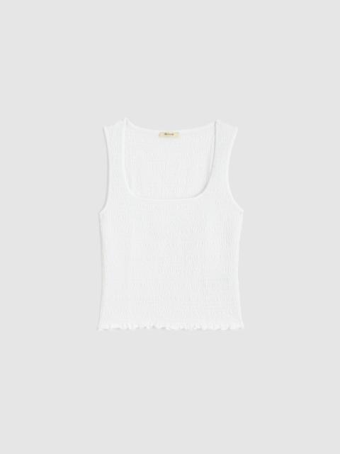 Madewell Smocked Scoopneck Tank