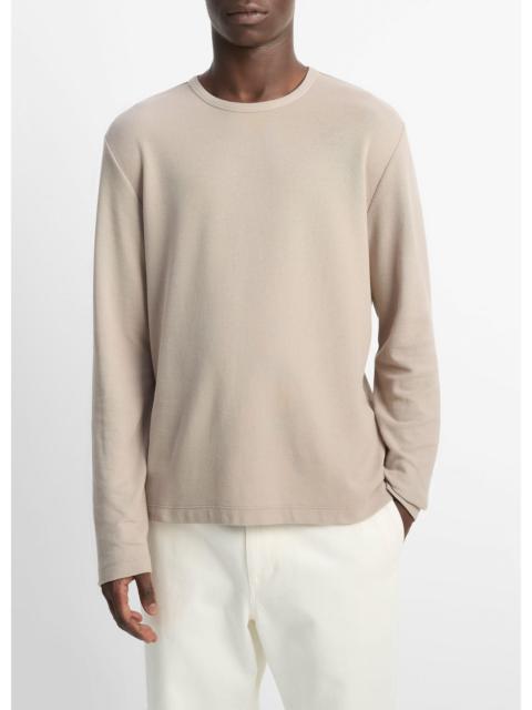 Vince Pima Cotton Piqué Long-Sleeve T-Shirt