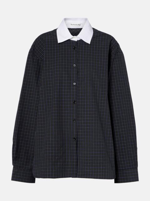 The Frankie Shop Hylan checked cotton shirt