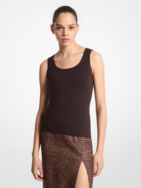 MICHAEL KORS COLLECTION Bette Cashmere Scoopneck Tank