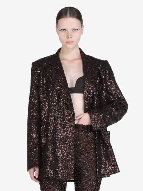 N°21 SEQUIN DOUBLE-BREASTED BLAZER