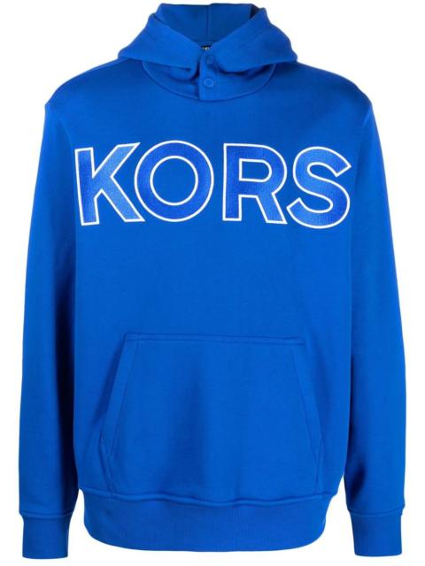 MICHAEL KORS logo-embossed cotton hoodie
