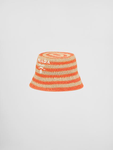 Prada Raffia bucket hat