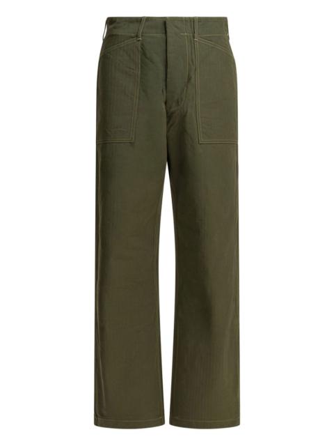 Buzz Rickson's patch-pocket cotton trousers