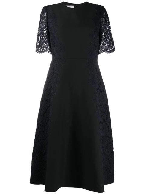 Valentino lace sleeve dress