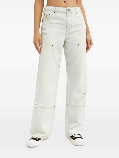 ONE TEASPOON distressed wide-leg jeans