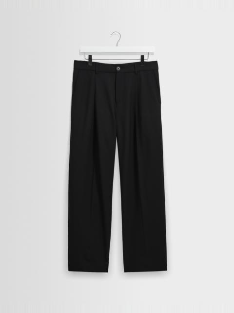 Wax London Piper - Black Wool Blend Twill Trouser