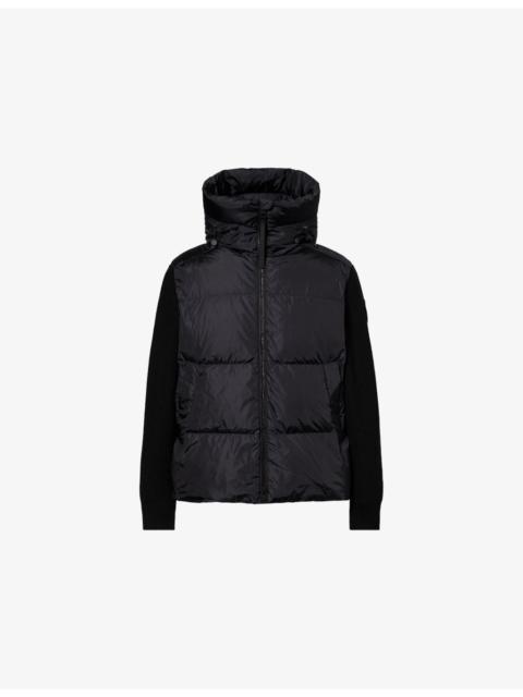 Canada Goose HyBridge Grove Hooded Knit Shell-Down Jacket
