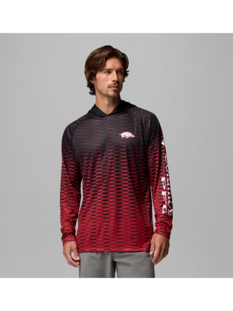 Columbia Men's Collegiate PFG Super Terminal Tackle Hoodie - Arkansas