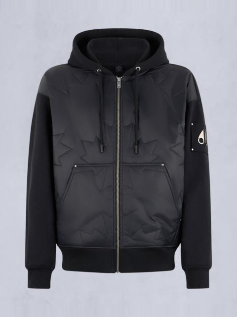 MOOSE KNUCKLES ASHBY HYBRID ZIP HOODIE