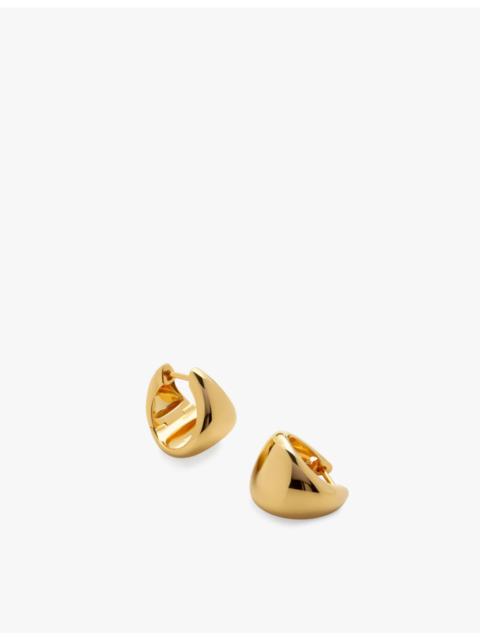 MONICA VINADER Tapered Small 18ct yellow gold-plated vermeil sterling silver hoop earrings