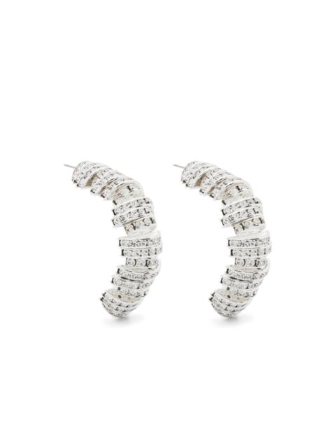 crystal-embellished earrings