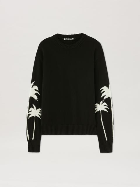 Palm Angels Curved Logo zippered Hoodie