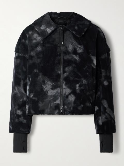Y-3 + Y-3 Cropped Padded Flocked Shell Jacket