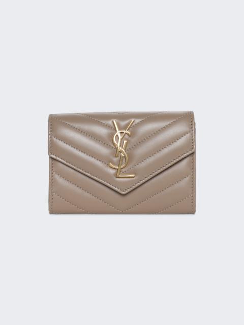SAINT LAURENT Small Envelope Wallet Dusty Grey