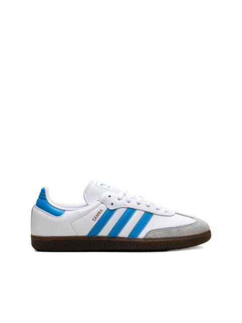 adidas Samba OG "White/Shock Cyan" sneakers