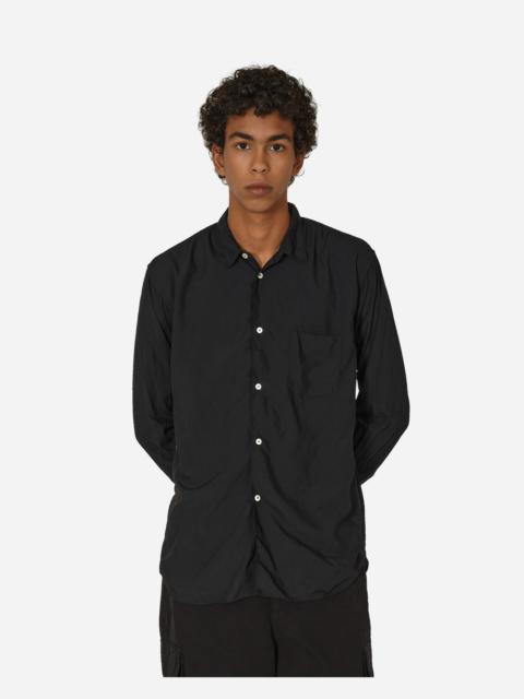 Zipped Longsleeve Shirt Black