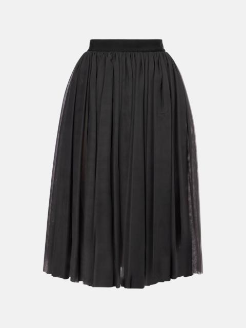 Dolce & Gabbana Gathered tulle midi skirt