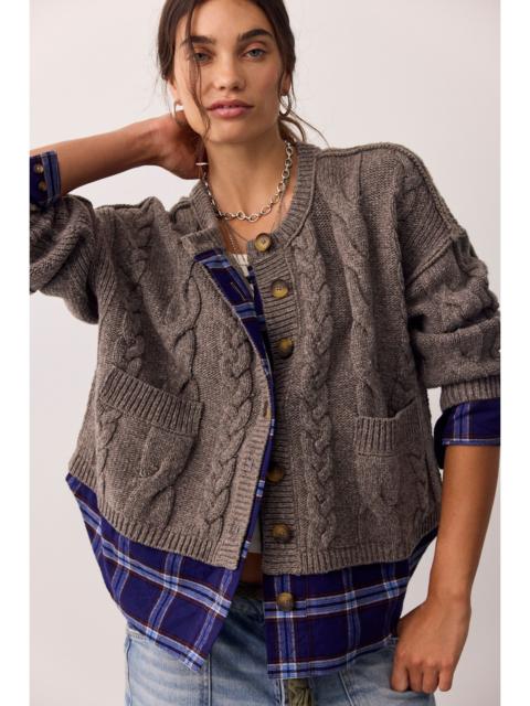 FREE PEOPLE We The Free Highland Flannel Lined Cardi