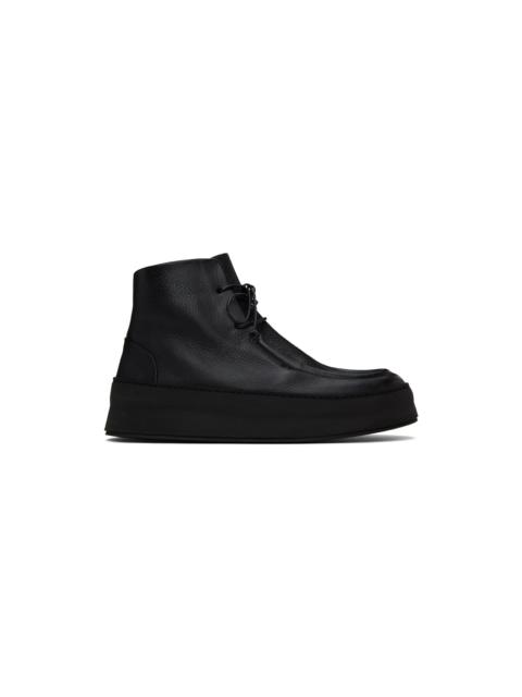 Marsèll Black Gigante Lace Up Ankle Boots | REVERSIBLE