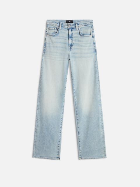 7 For All Mankind STOVEPIPE STRAIGHT in Luxe Vintage Ghost Blue