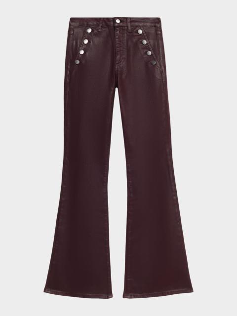 RAMY BROOK Coated Helena Flare Jeans