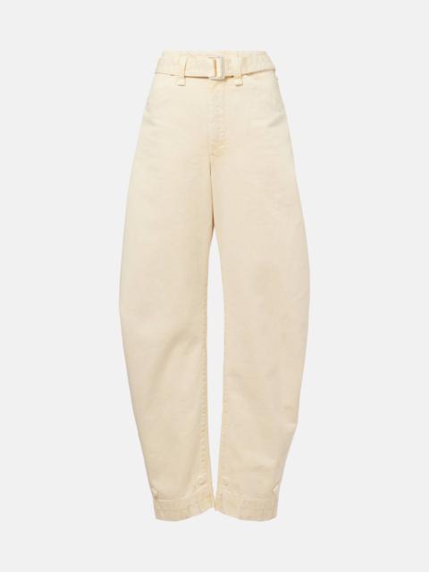 Lemaire Belted barrel-leg jeans