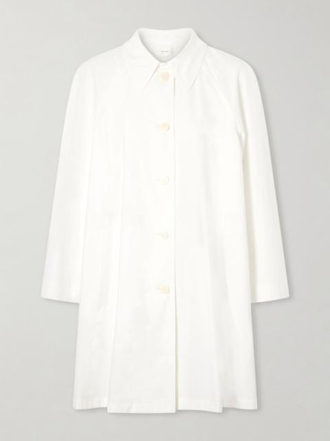 The Row Hawkins cotton-poplin coat White