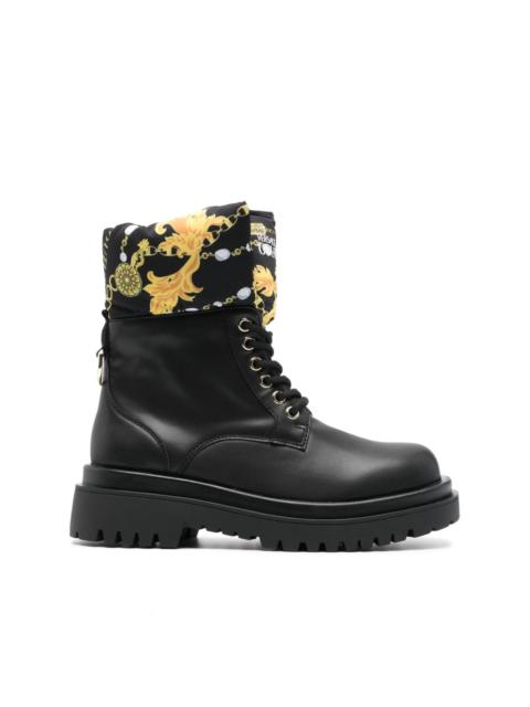 VERSACE JEANS COUTURE Chain Couture lace-up boots