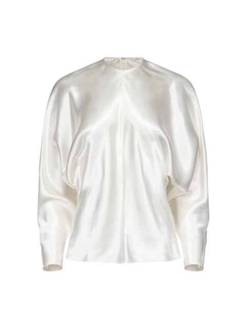 FFORME Sylvie Dolman-Sleeve Draped Top ivory